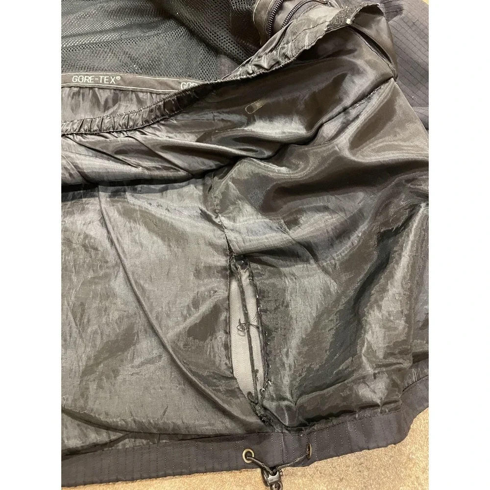 The North Face Jacket Mens Small Black GORE-TEX Mountain Hooded Waterproof Shell